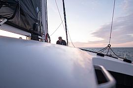 Photo Banque d'images pour la Route du Rhum 2022 / Catamaran GDD skippé par H.Mabire